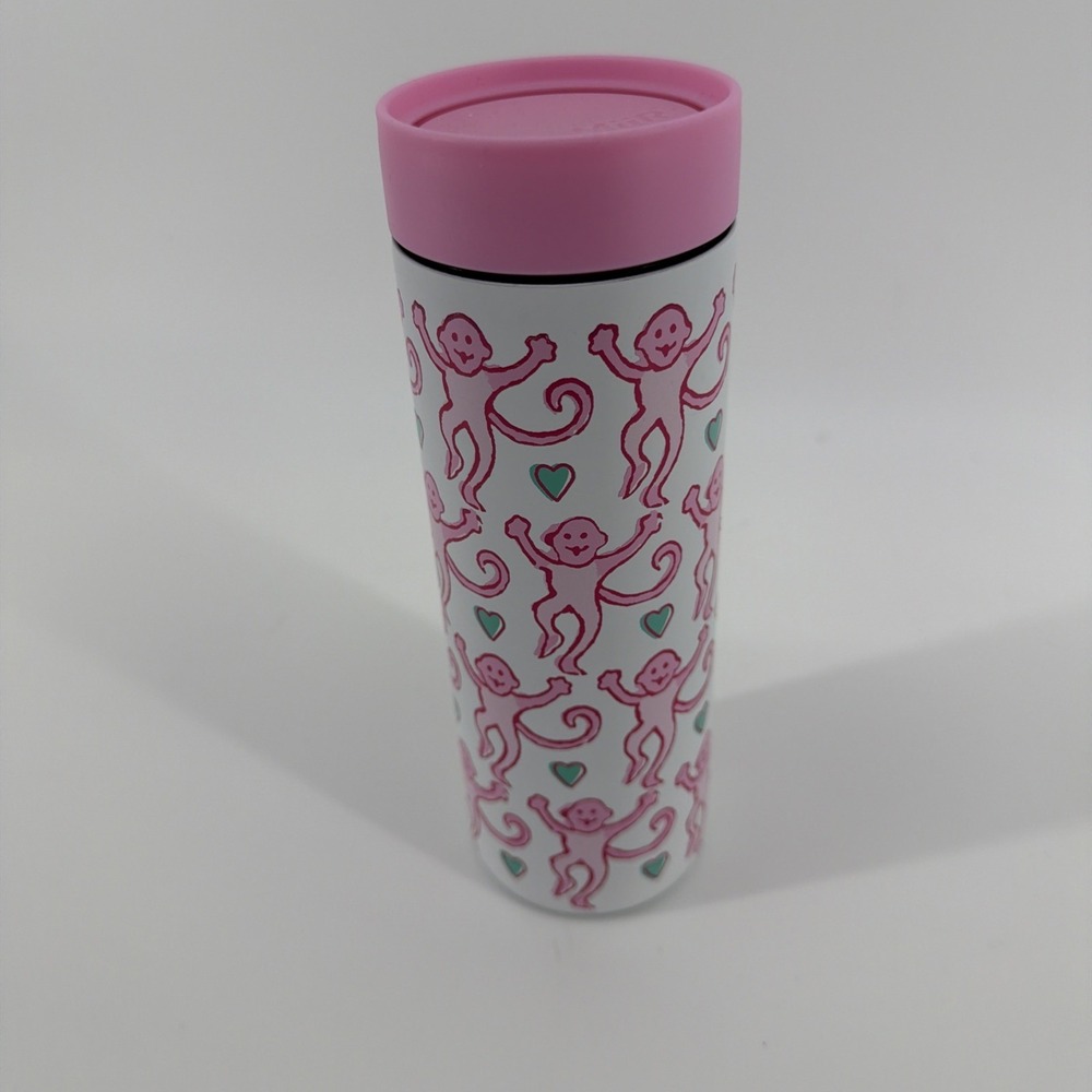 Starbucks X Roller Rabbit Monkey Stainless Steel Tumbler 16 oz New 2025